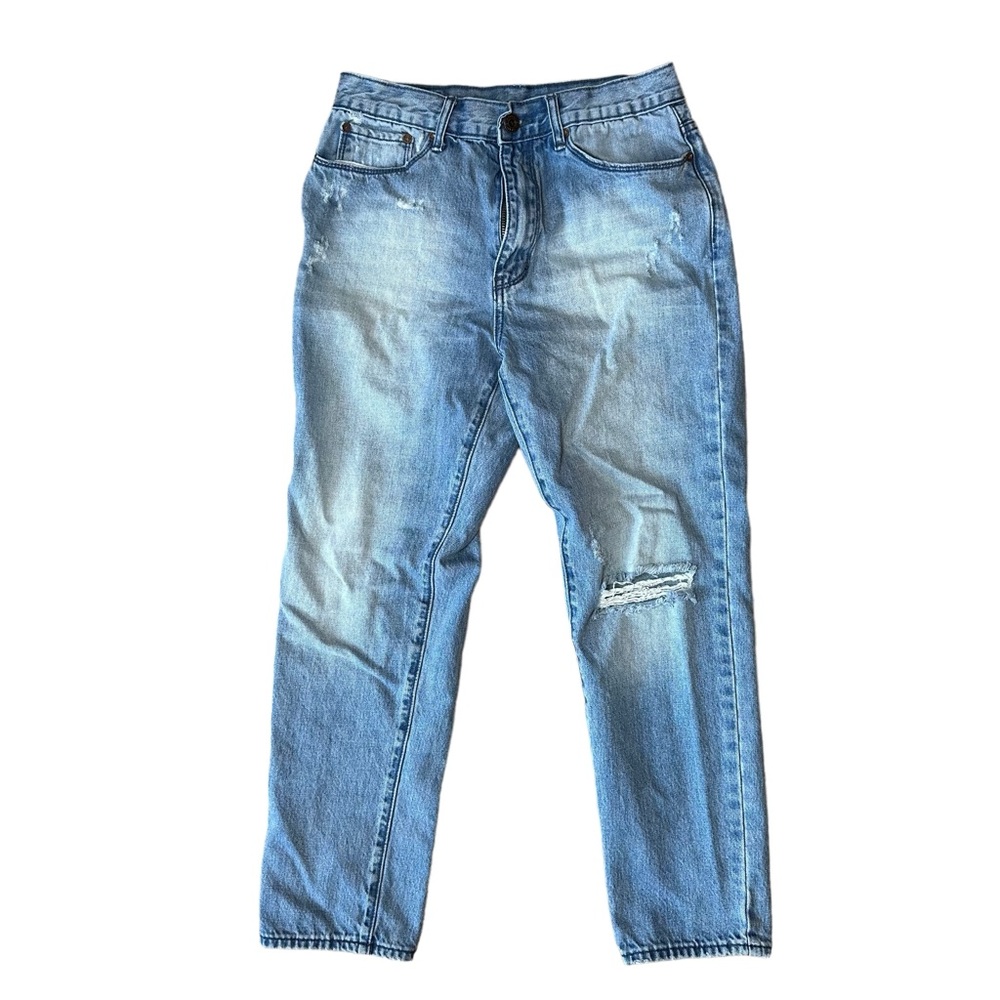 DENIM CoLAB Saltwater & Song Distressed Jeans Straight Leg Size 11 / 28